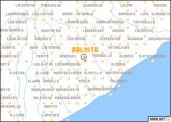 map of Palmita