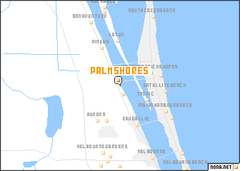 map of Palm Shores