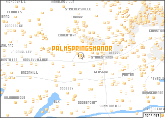 map of Palm Springs Manor