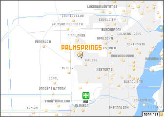 map of Palm Springs