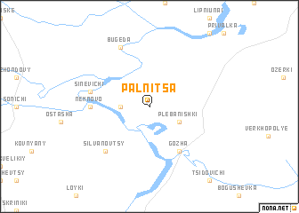 map of Palʼnitsa