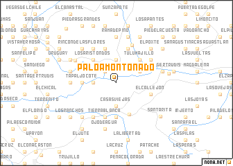 map of Palo Amontonado