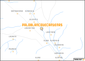 map of Palo Blanco de Cárdenas