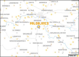 map of Palo Blanco