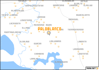 map of Palo Blanco