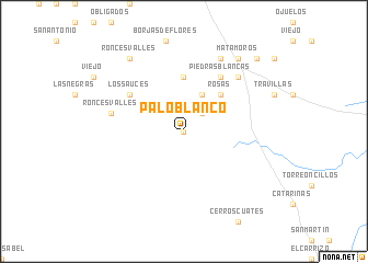 map of Palo Blanco
