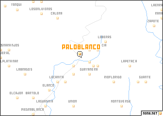 map of Palo Blanco