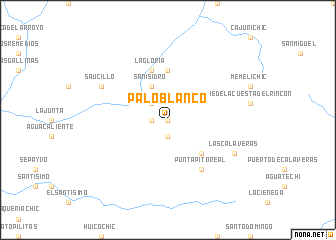 map of Palo Blanco