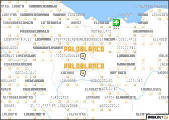 map of Palo Blanco