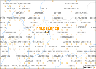 map of Palo Blanco