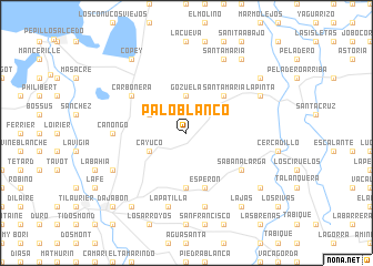 map of Palo Blanco