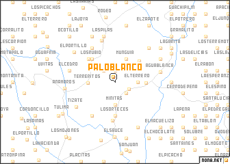 map of Palo Blanco