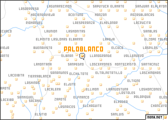 map of Palo Blanco