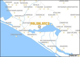 map of Palo Blanco