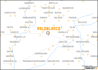 map of Palo Blanco