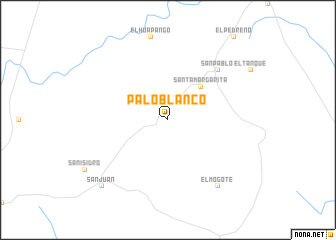 map of Palo Blanco