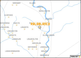 map of Palo Blanco