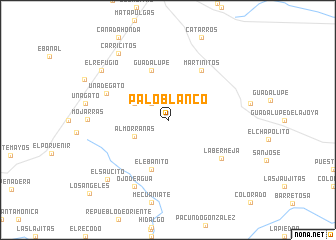 map of Palo Blanco