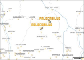 map of Palocabildo