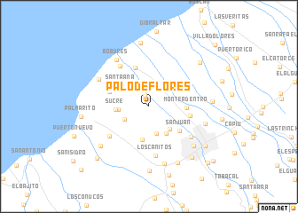 map of Palo de Flores