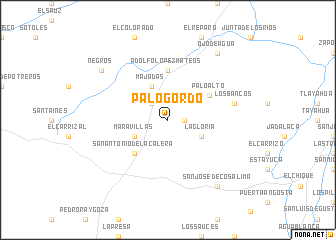 map of Palo Gordo