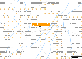 map of Palo Gordo