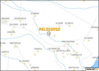 map of Palo Gordo