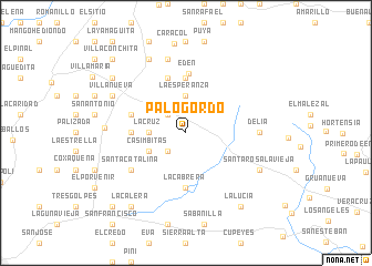 map of Palo Gordo