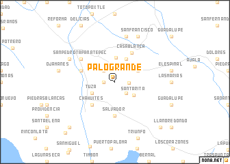 map of Palo Grande