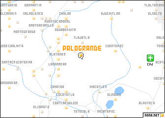 map of Palo Grande