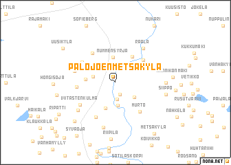 map of Palojoen-Metsäkylä