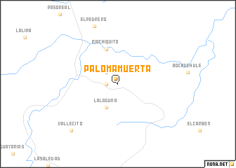 map of Paloma Muerta