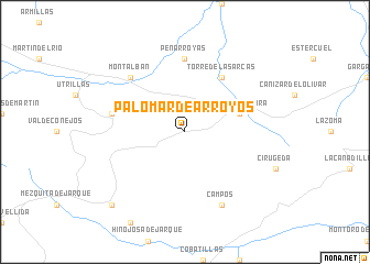 map of Palomar de Arroyos