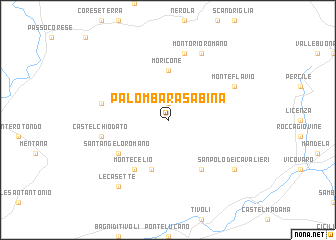 map of Palombara Sabina