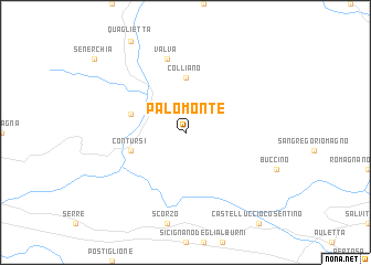 map of Palomonte