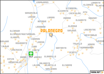 map of Palo Negro