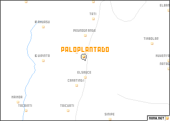 map of Palo Plantado