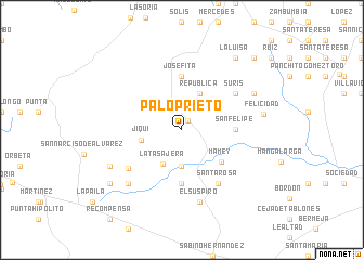 map of Palo Prieto