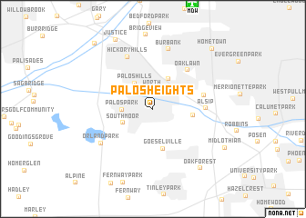 map of Palos Heights