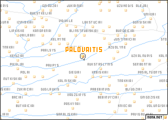 map of Palovaitis