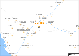 Palpa Peru Map Nona Net   Locmap PALPA  77.3013333X 11.62X 76.9653333X 11.38 