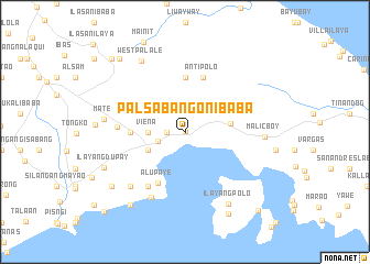 map of Palsabañgon Ibaba