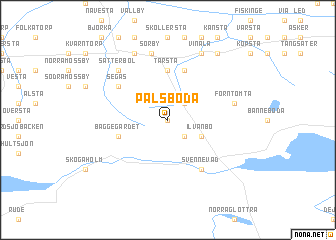 map of Pålsboda