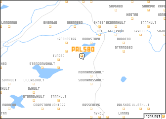 map of Palsbo