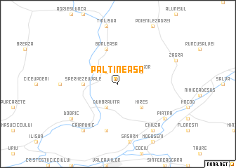 map of Păltineasa