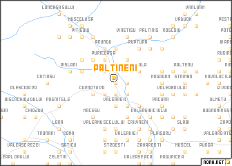 map of Păltineni