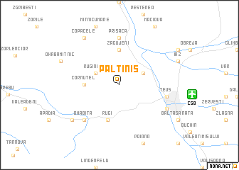 map of Păltiniş