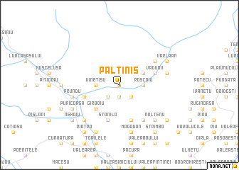 map of Păltiniş