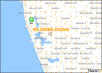 map of Paluambalangoda