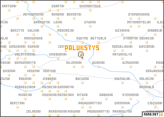 map of Palukštys
